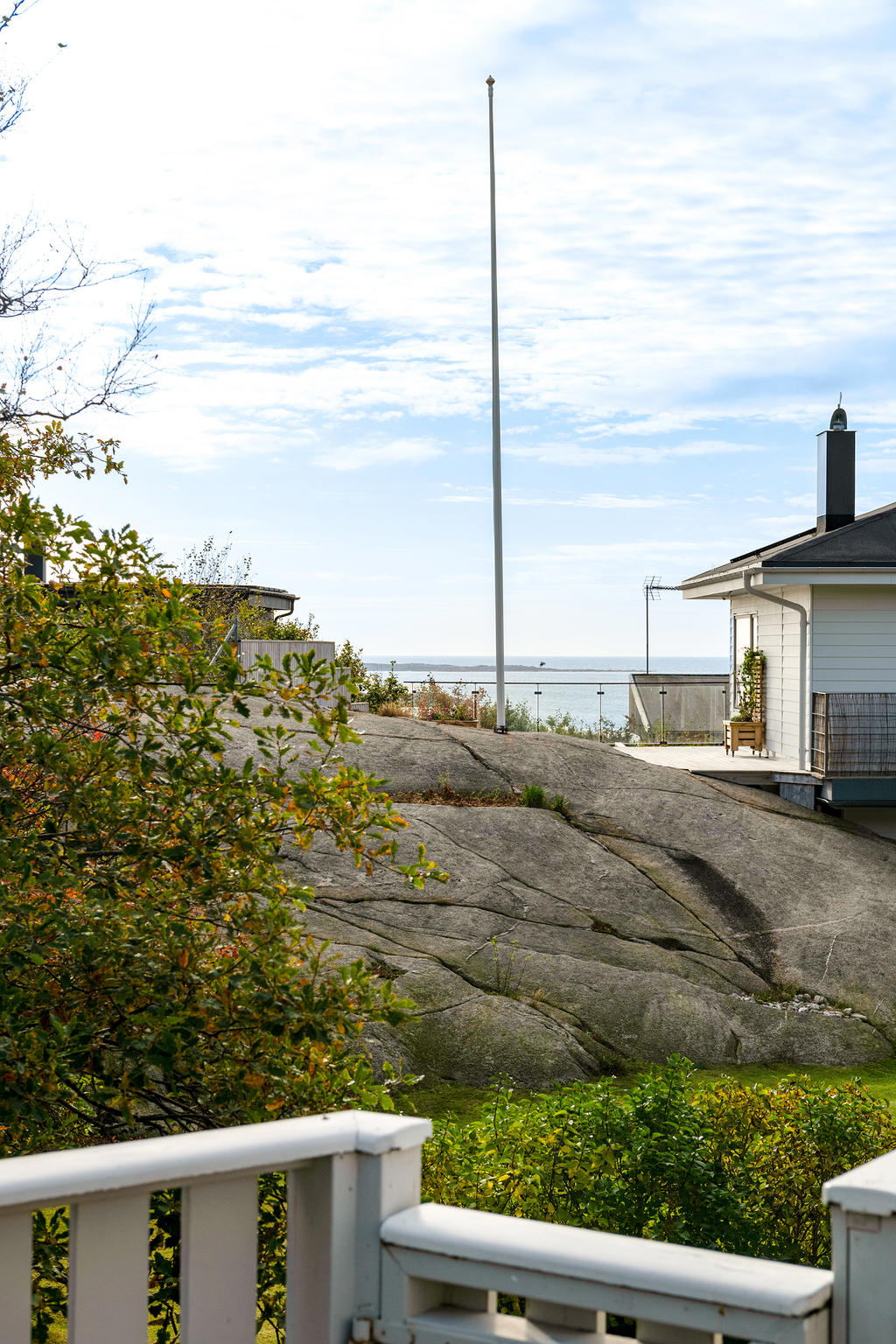 Havsutsikt från altanen