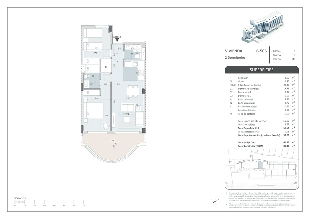 Ritningen är ej skalenlig och avvikelse kan förekomma.

Ex på en planlösning med 2 sovrum.