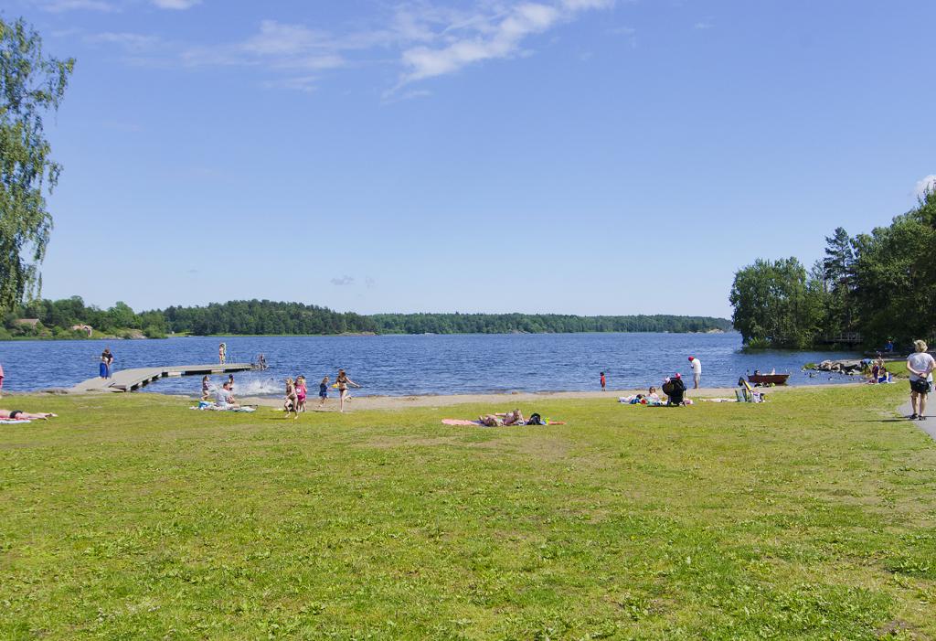 Nära till bad i Drevviken