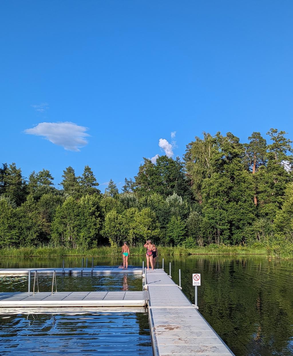 Badplats i Lövstabruk