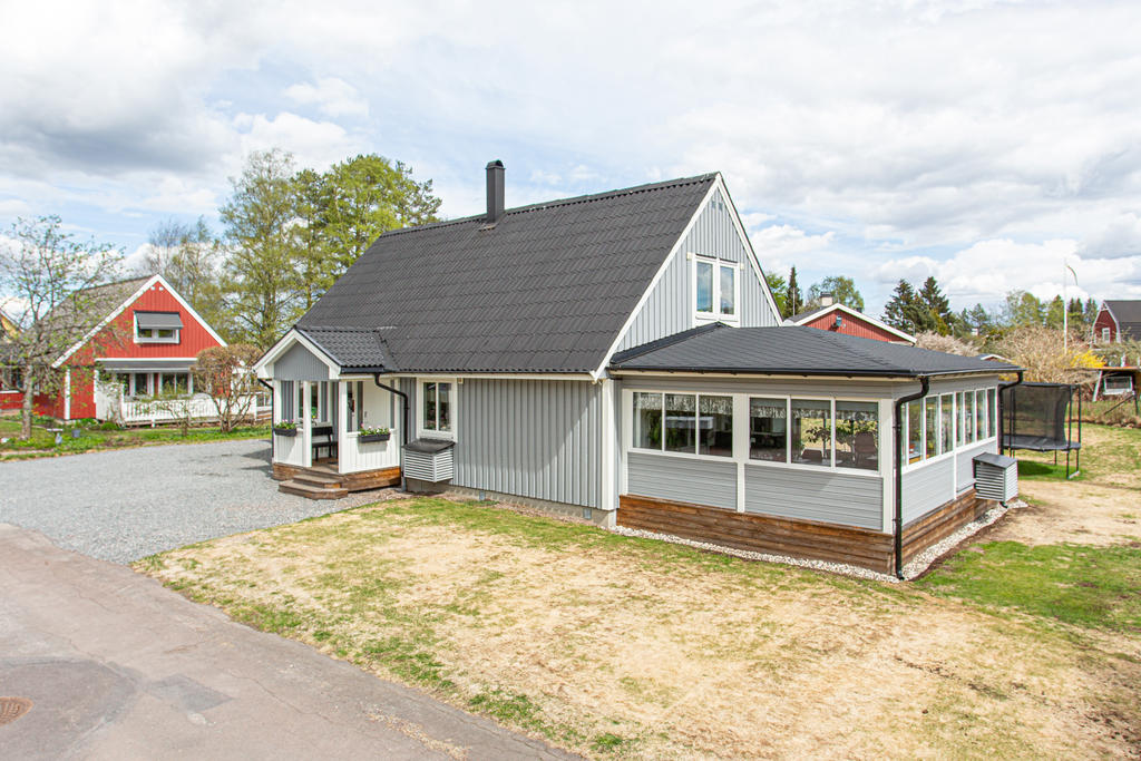 Framsidan av huset