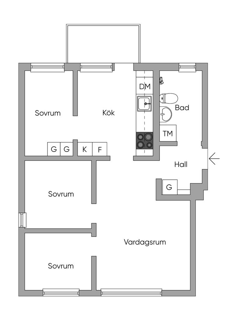 Alternativ planlösning