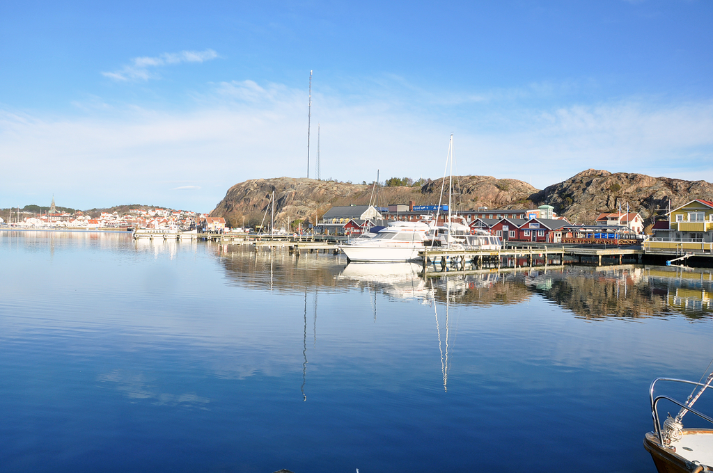 Miljöbild  Grebbestad Hamn.