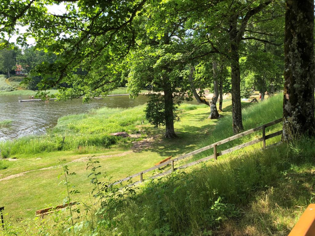 Närliggande Gräfsnäs slottspark sommartid