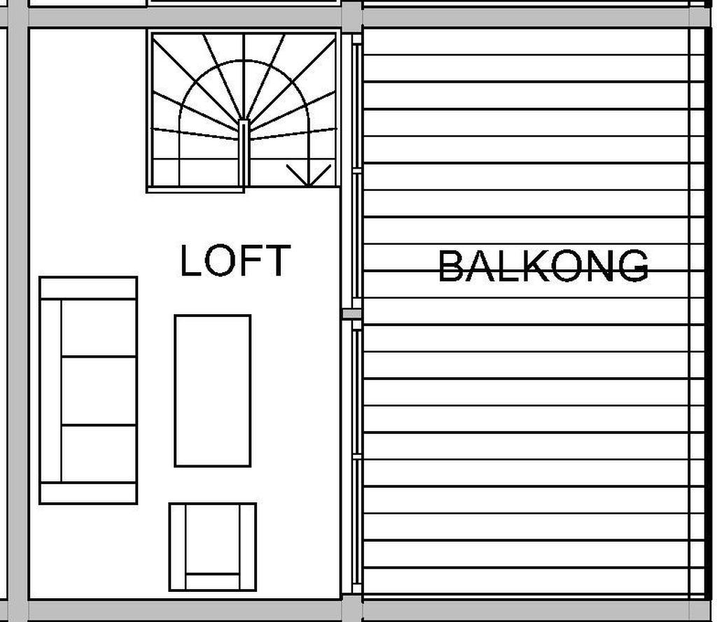 Planritning lgh 10 loftvåning