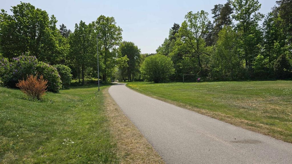 Gång/cykelväg till centrum