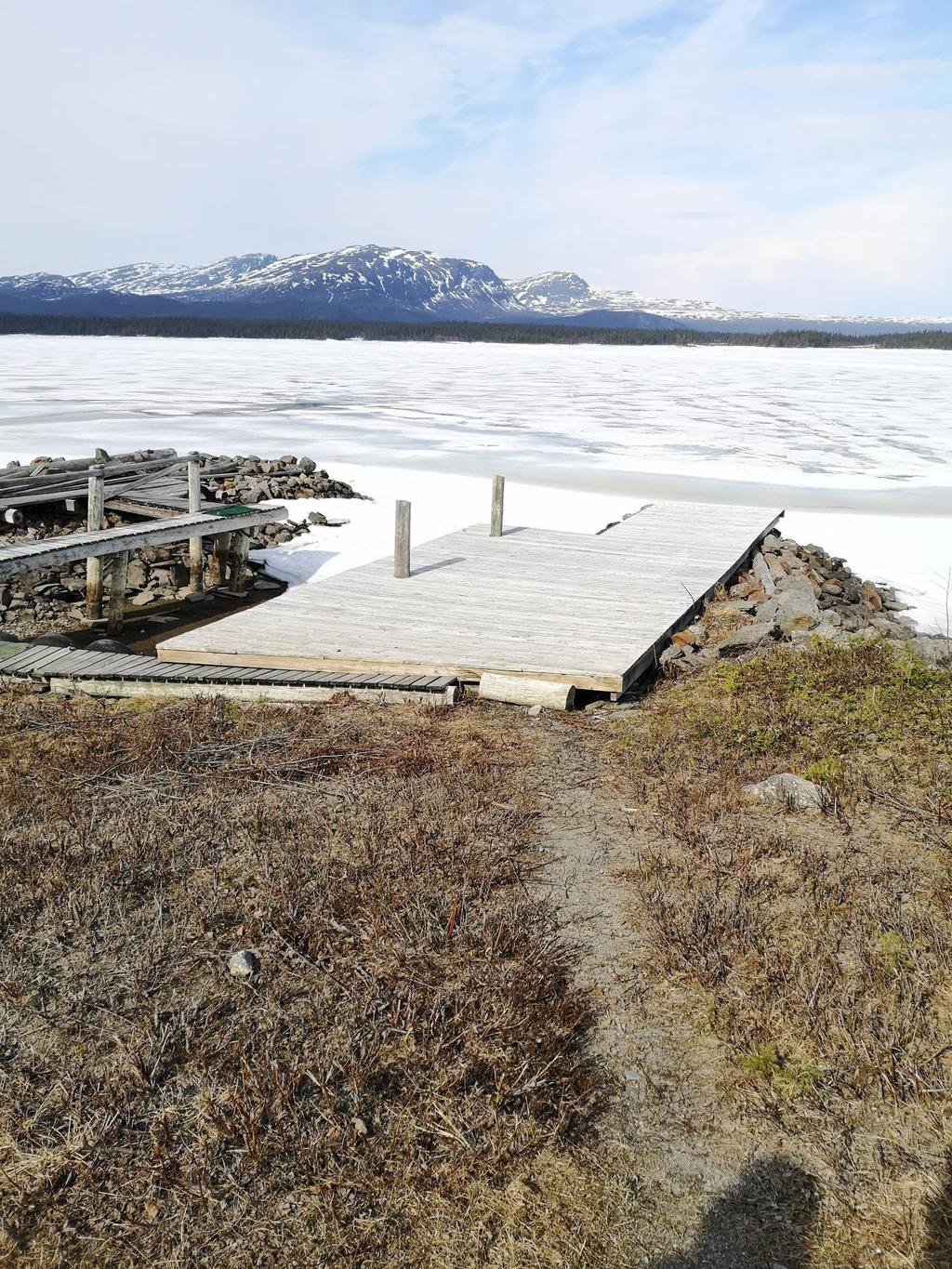 Bryggan vid Kultsjön nedanför - servitut