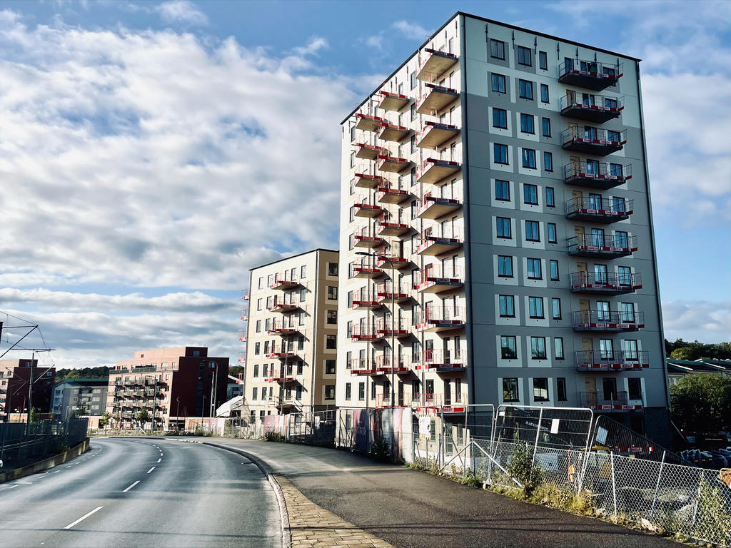 Bostadsrättsföreningen Parkhusen är under uppförande