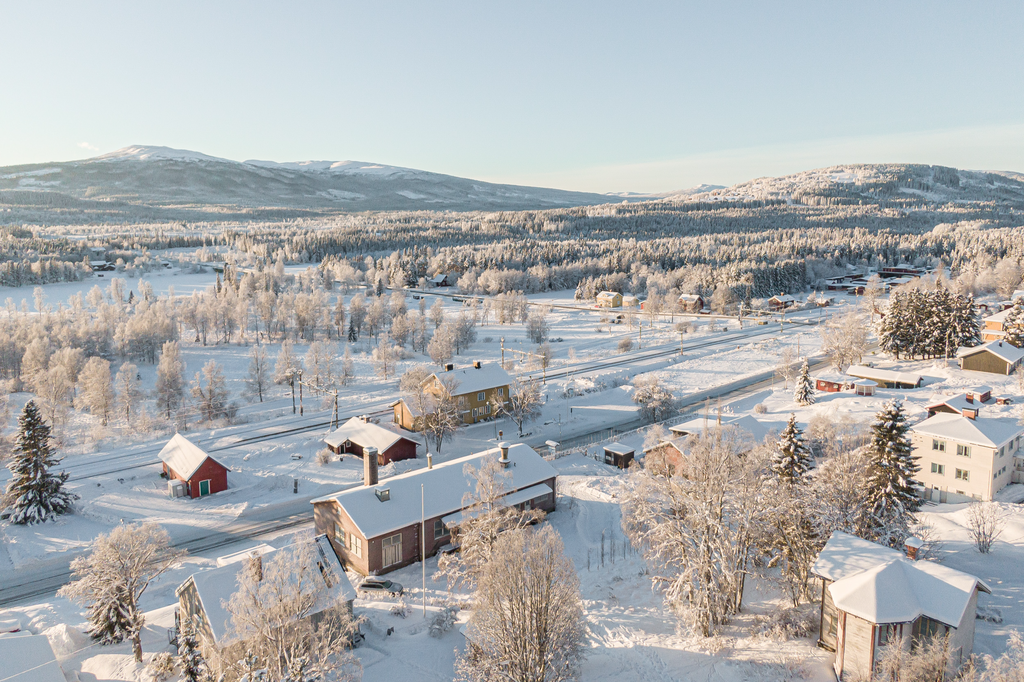 Utsikt mot Välliste och södra Årefjällen