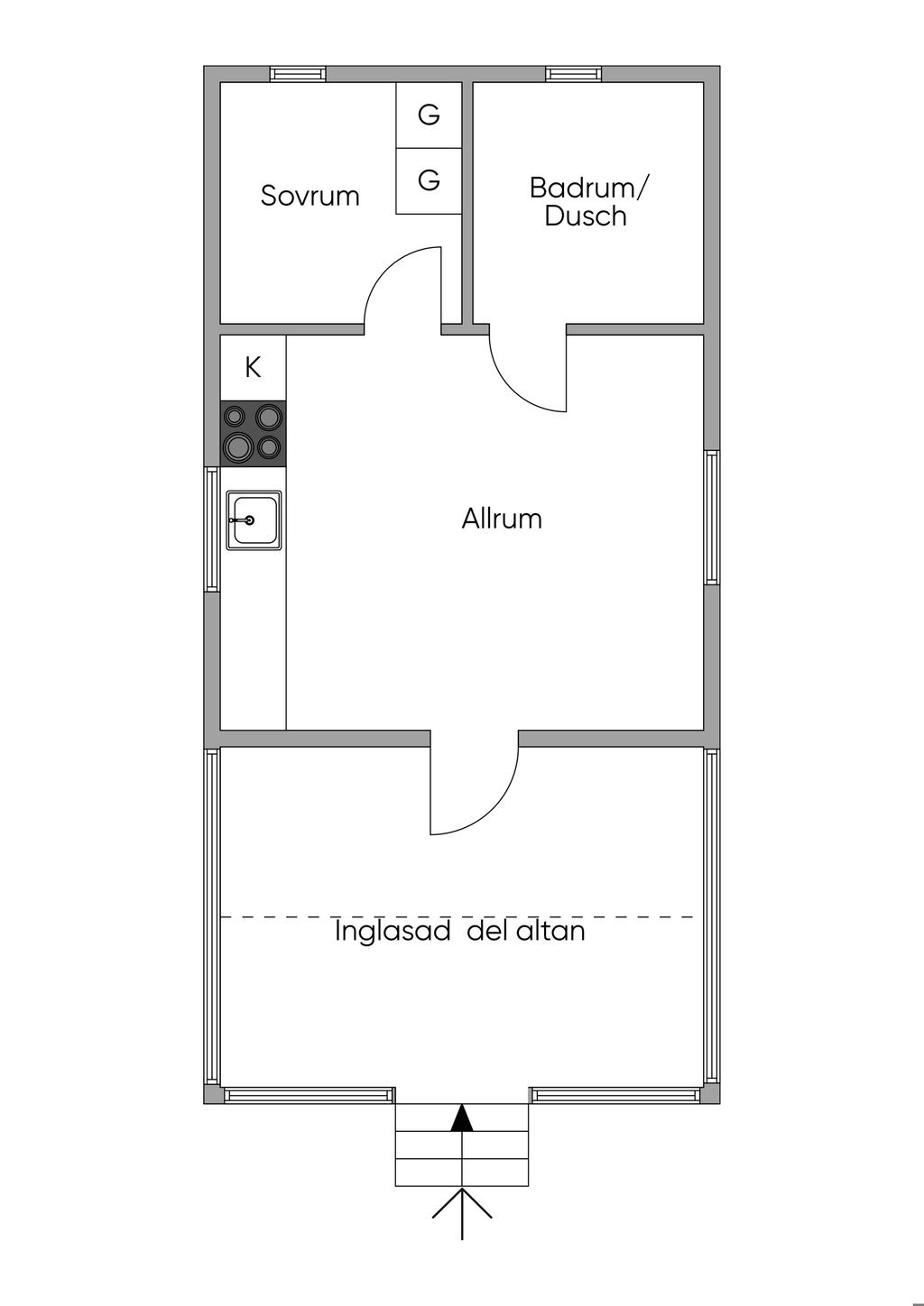 Planlösning Lillstugan