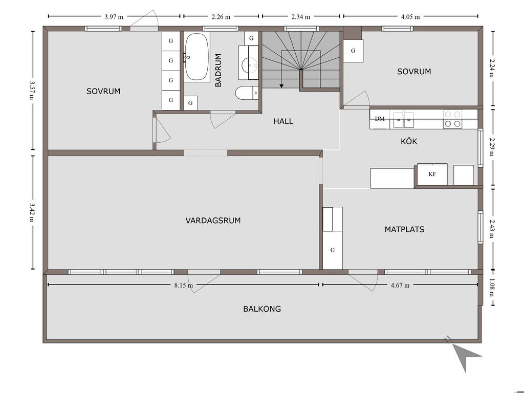 Planskiss övre plan