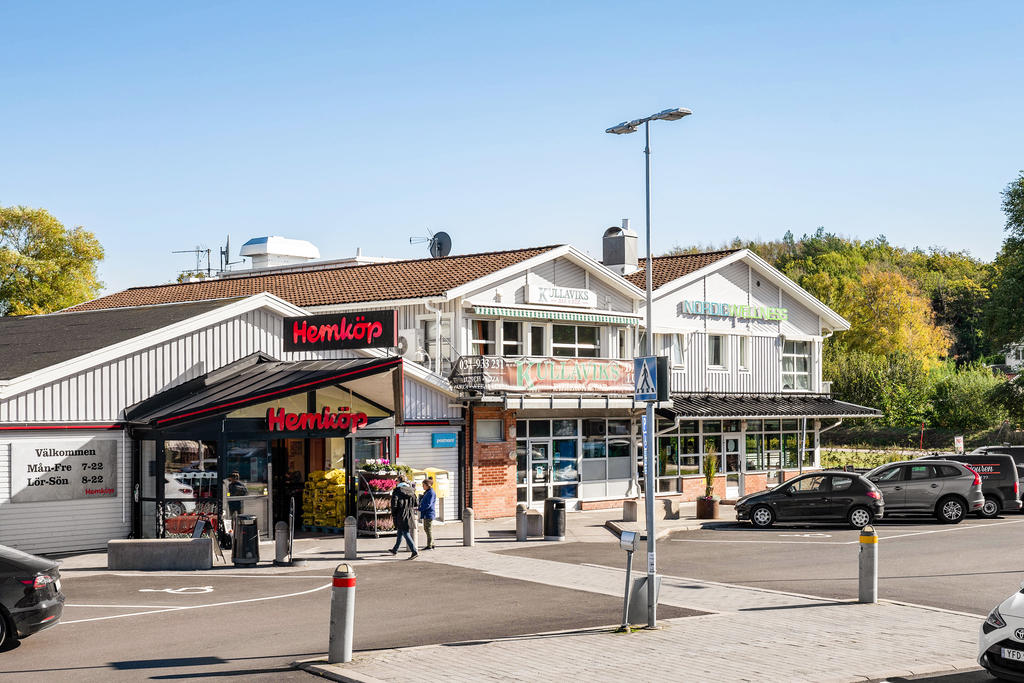 I Kullaviks centrum finns mataffär, gym, pizzeria, sushi