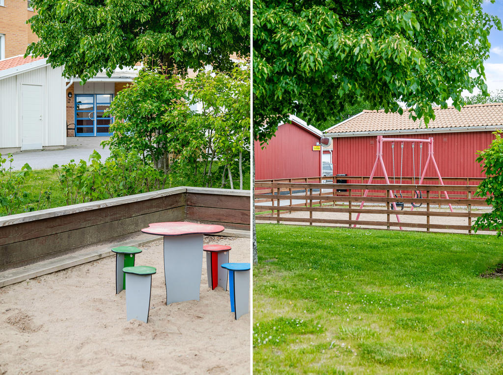 Lekplats och innergård i föreningen 