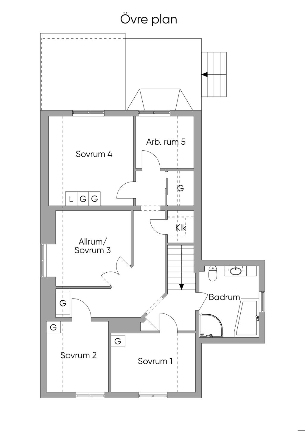 Övre plan, skiss