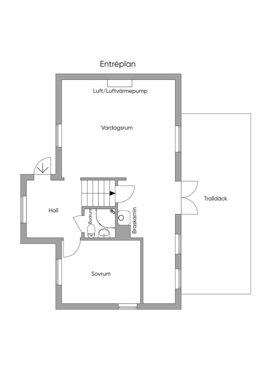 Planritning bottenplan