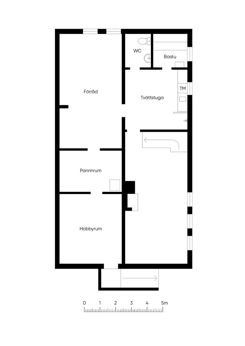 Planlösning källarplan