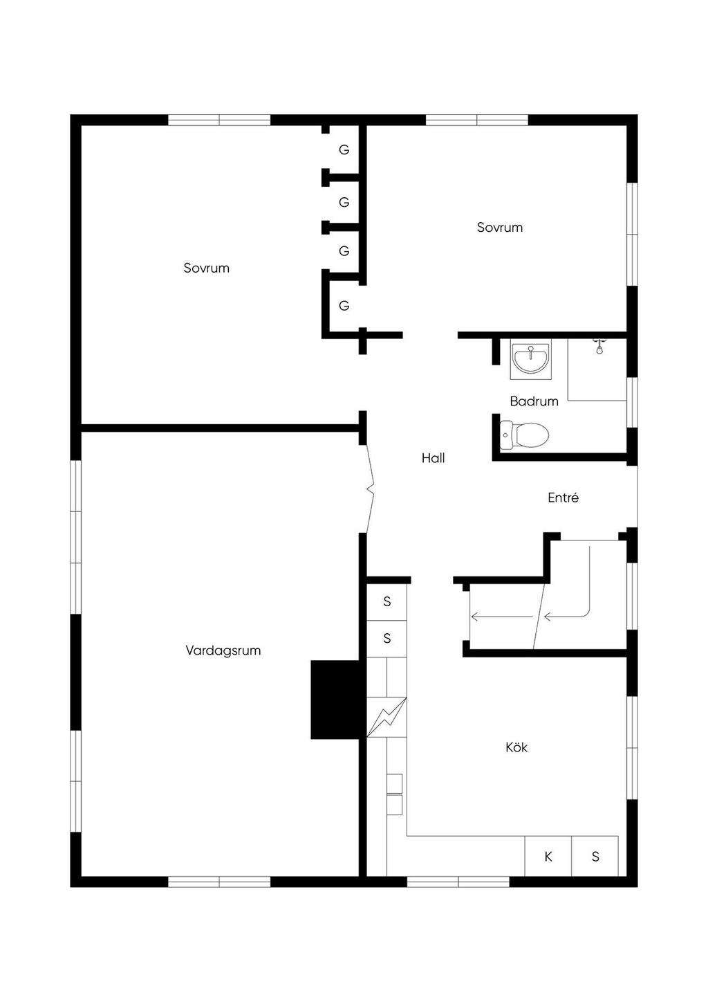 Planlösning - Entréplan