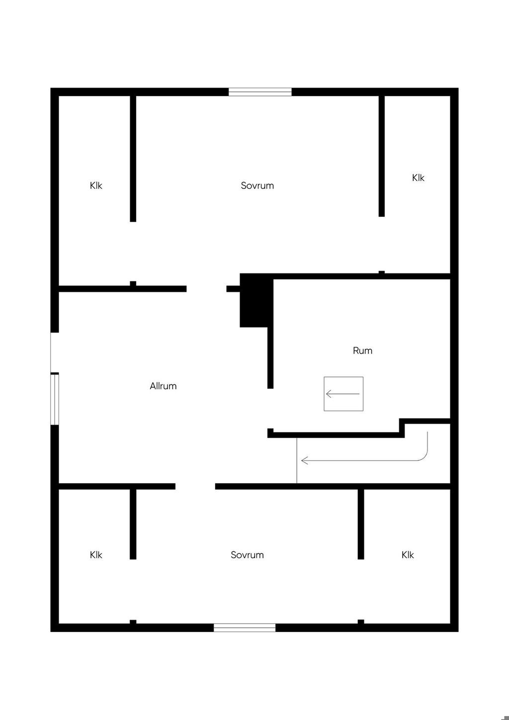 Planlösning - Övervåning