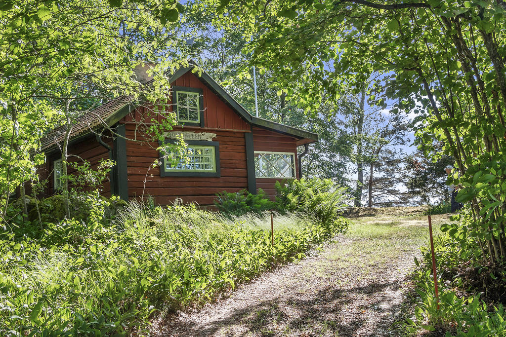 Boniungshus i vacker skogsglänta