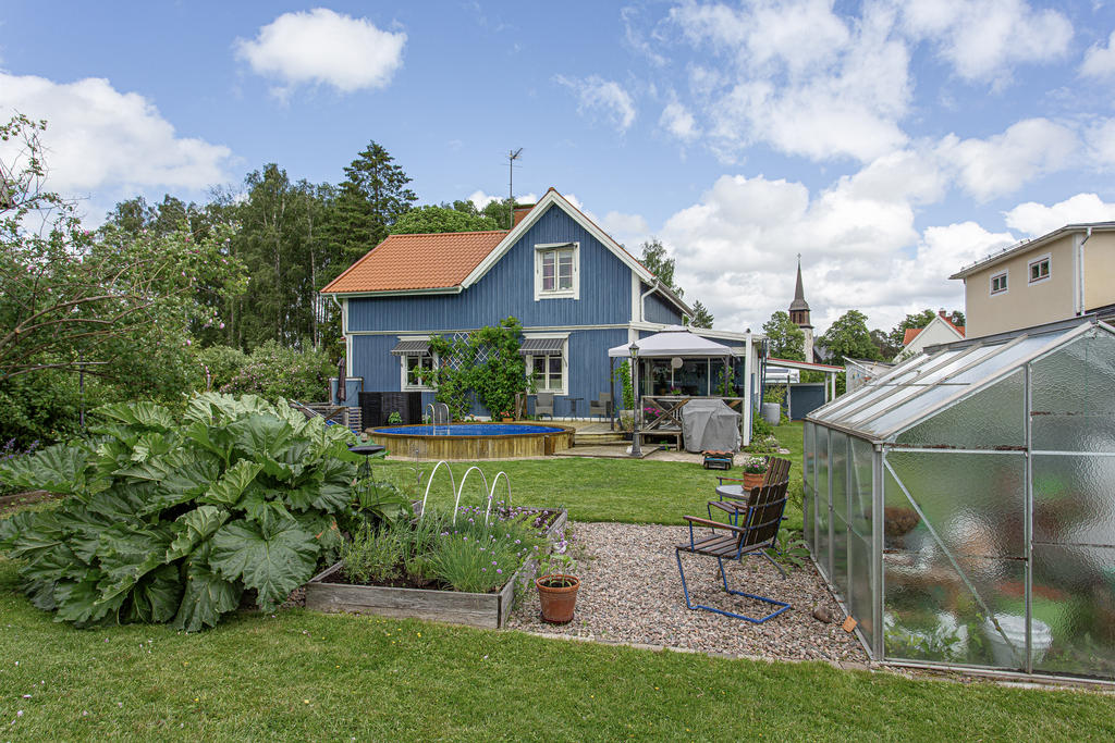 Baksidan av huset