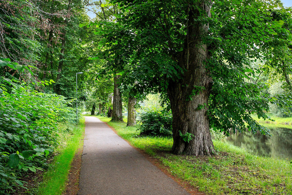 Natursköna promenadstråk på båda sidorna av Ätran