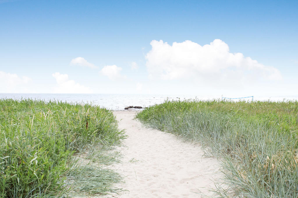 Vägen ner till Stafsinge Strand.