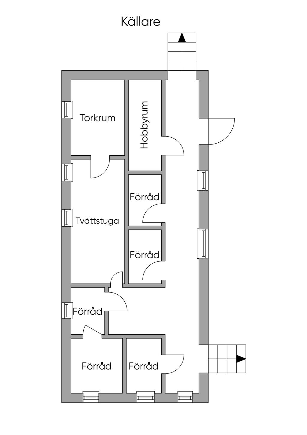 Planritning källare 