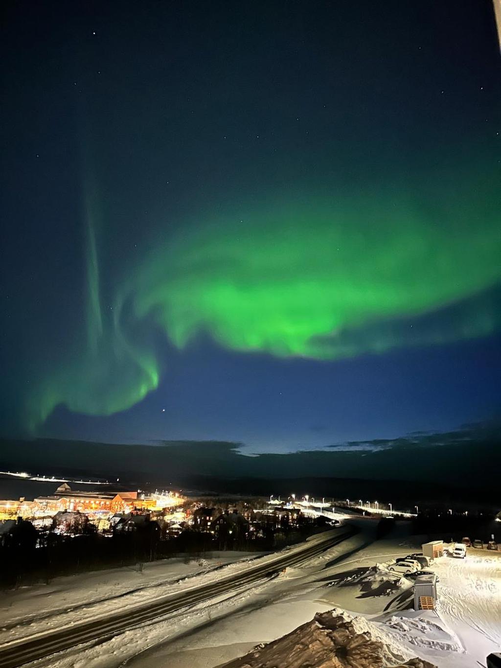 Säljarens bild på vackert norrsken