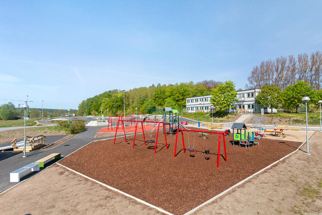 Ekebyhovsdalen med lekplats, skatepark och utegym