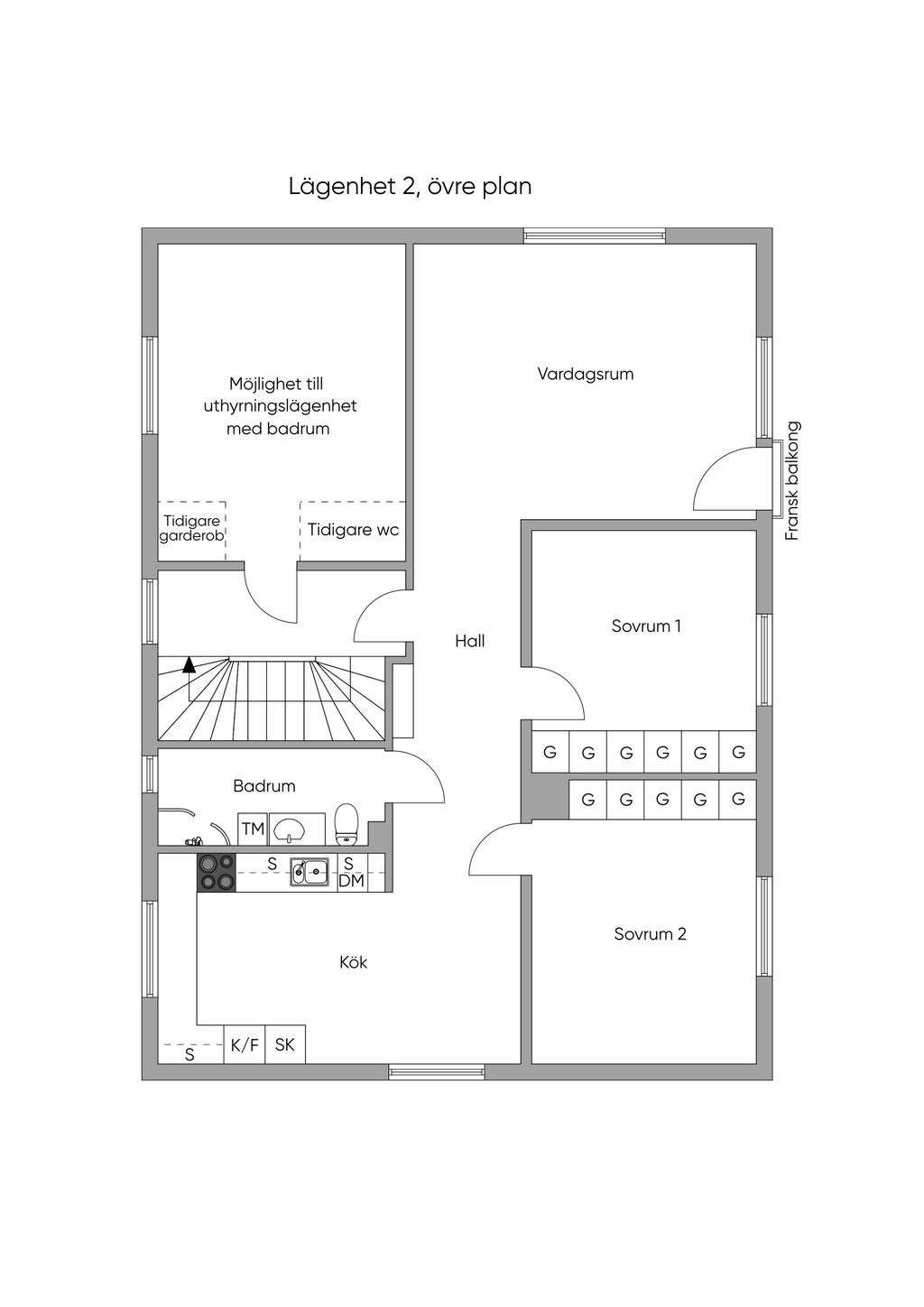 Övre plan, Lägenhet 2