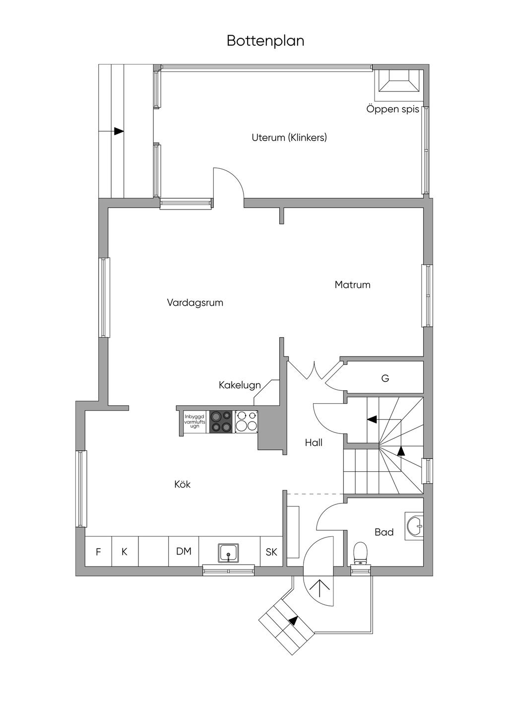 Planritning bottenplan