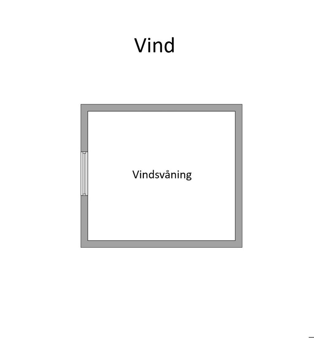 Möjlighet finns att inreda detta till ett ytterligare sovrum. 
Notera-att det krävs bygglov för upptagande av nytt fönster.