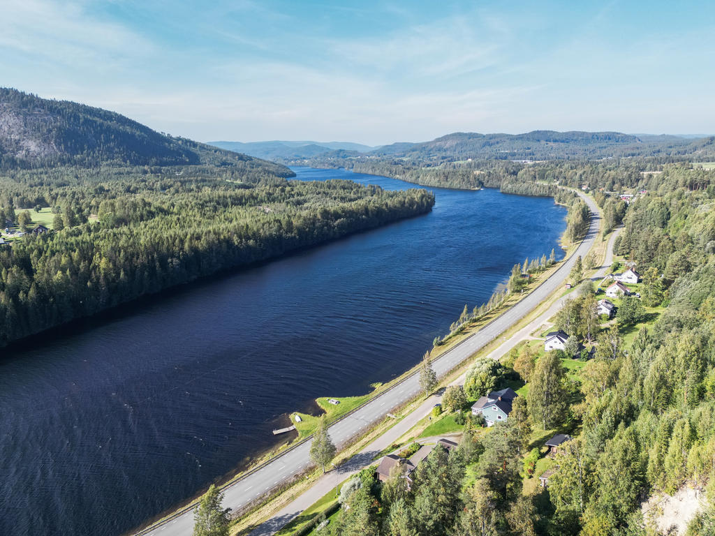 Vy över Indalsälven och de vackra omgivningarna