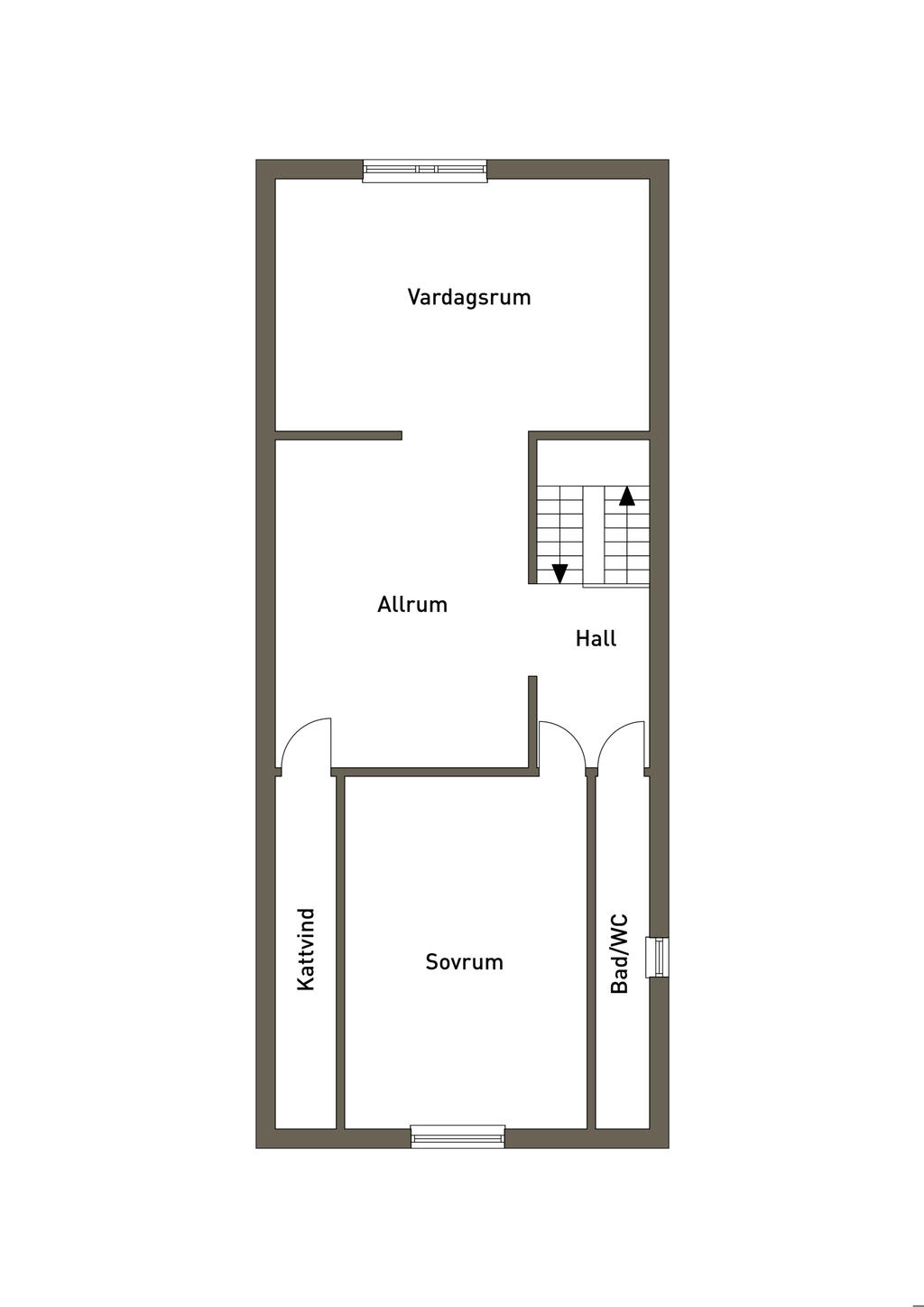 Planlösning övre plan