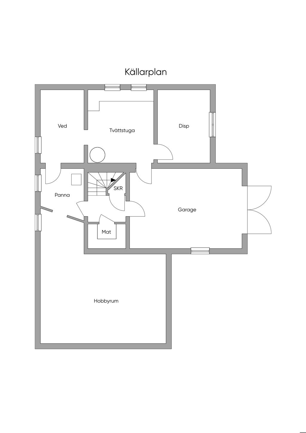 Planlösning källarplan