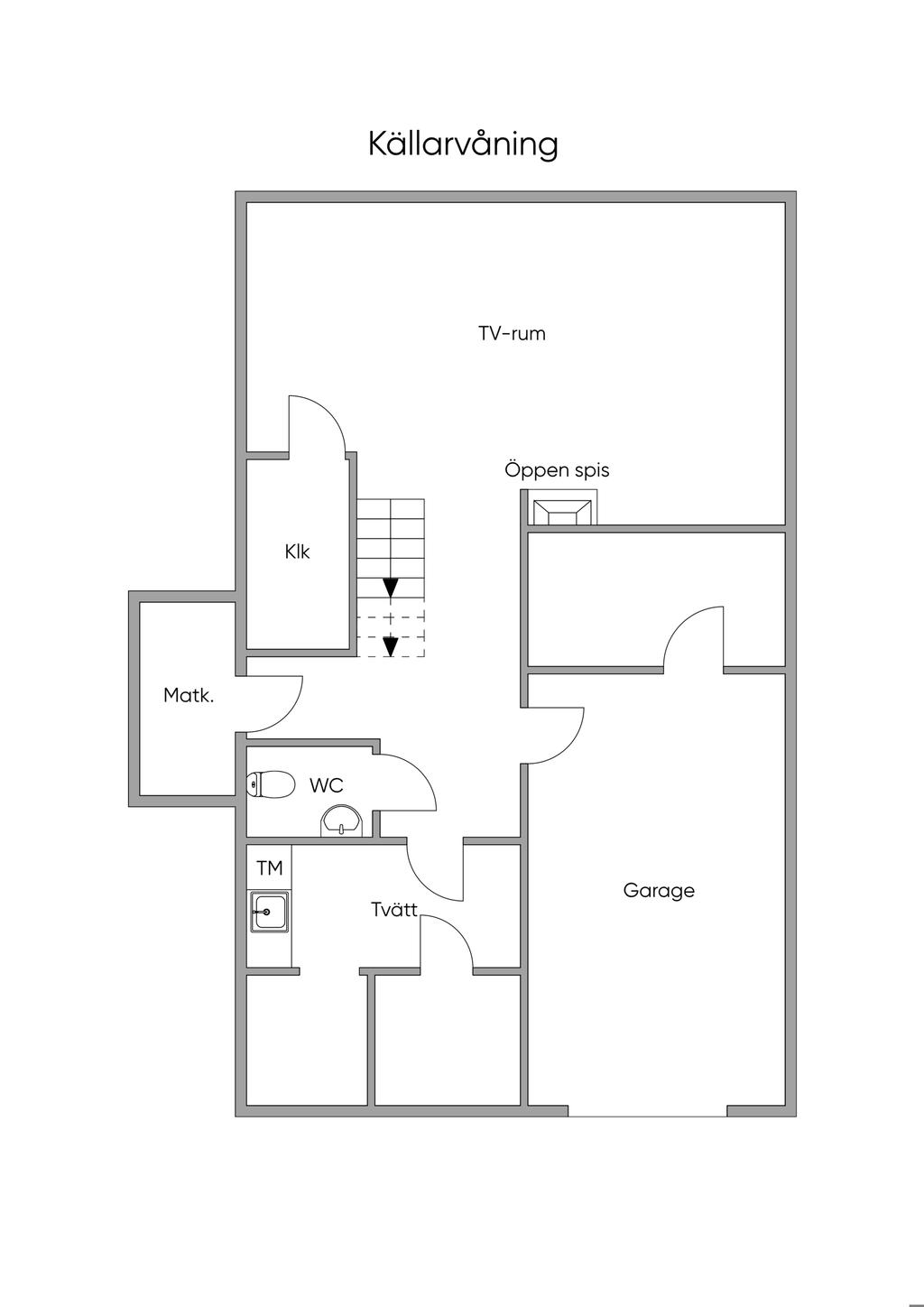 Planlösning källarplan