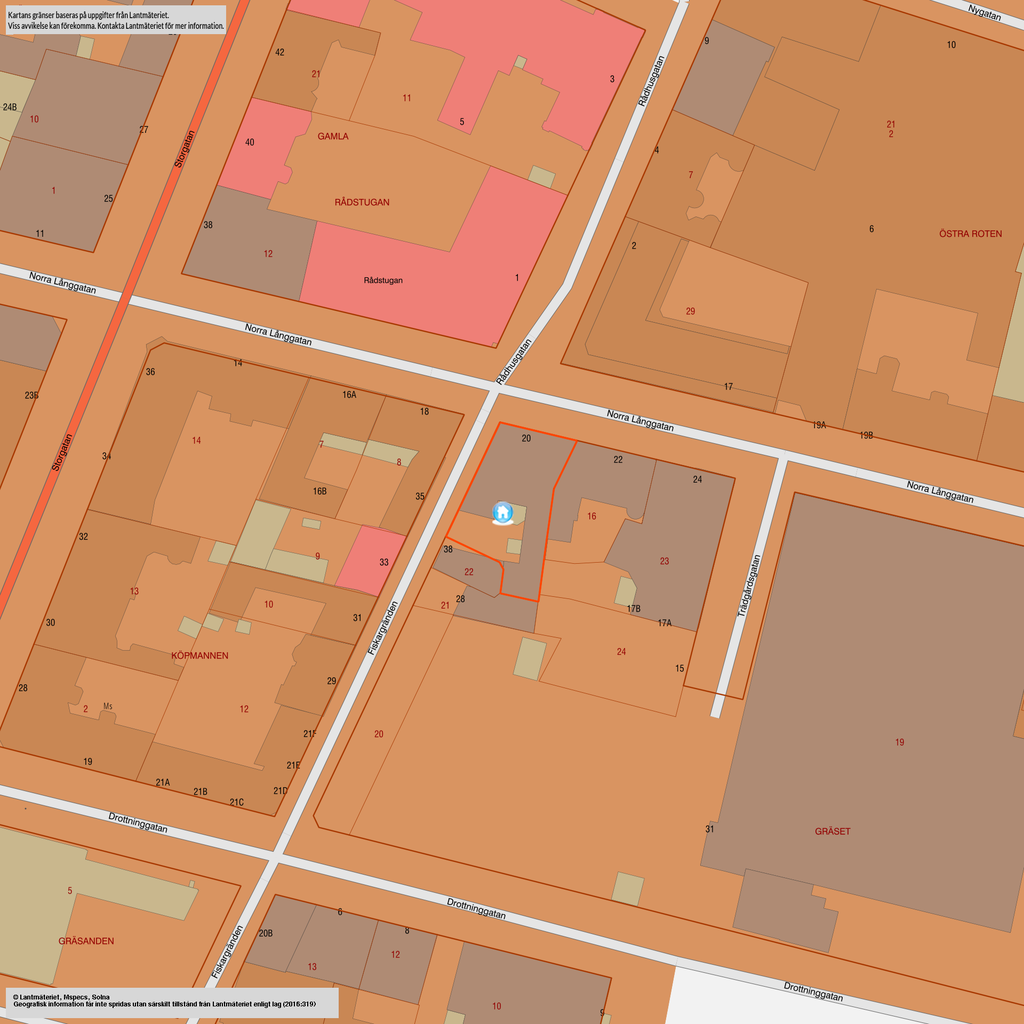 Fastighetskarta 
Landskrona Gräset 15
(2024-09-18)