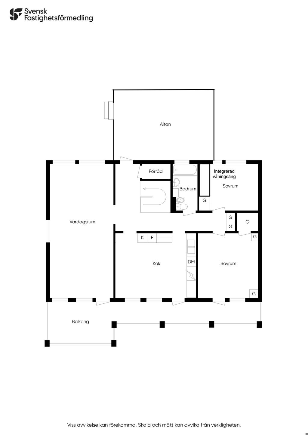 Planritning övre plan