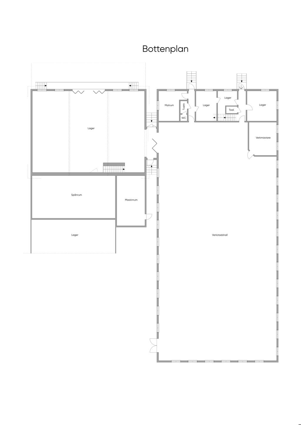 Planlösning bottenplan