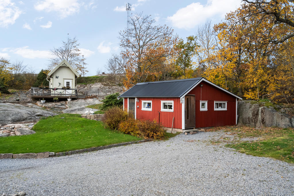 Arrende stuga det lilla huset. Gemensam användning av det röda huset.