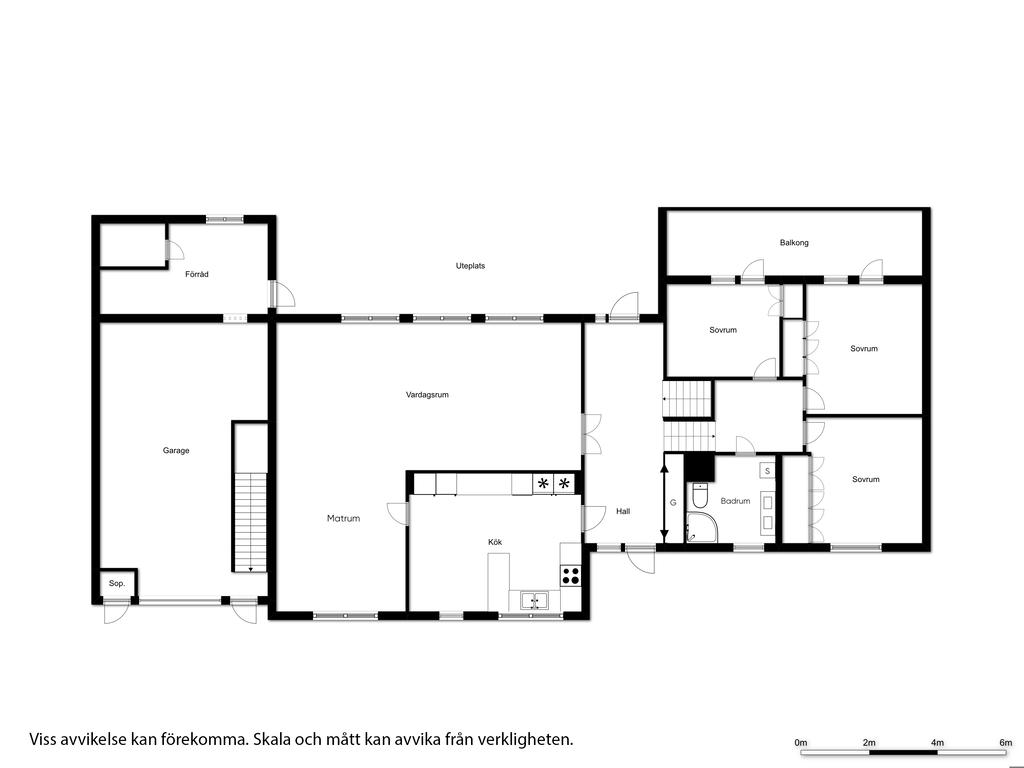 Planlösning entréplan/1 etage