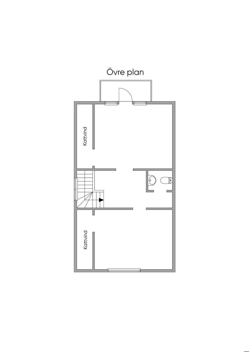 Planlösning övre plan 