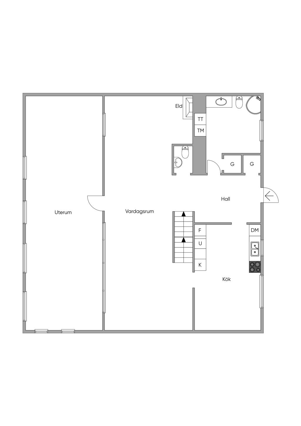 Planritning bottenplan